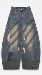 Pantalon Jean délavé Oversize Balloon
