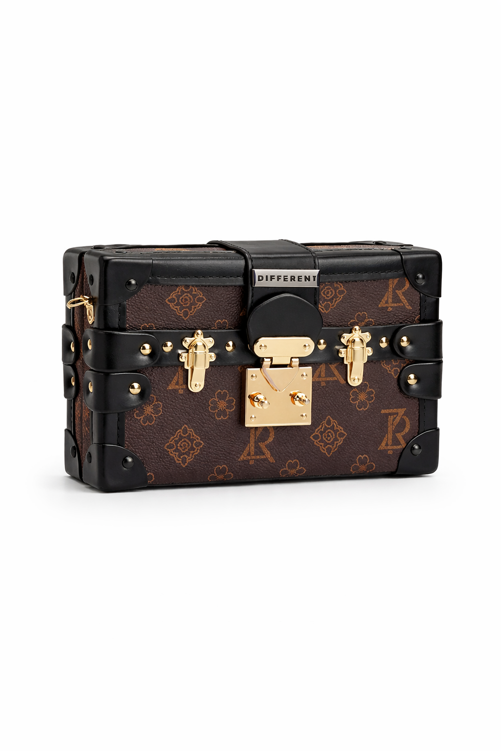 Petite sacoche bandoulière unisex marron - DIFFÉRENT