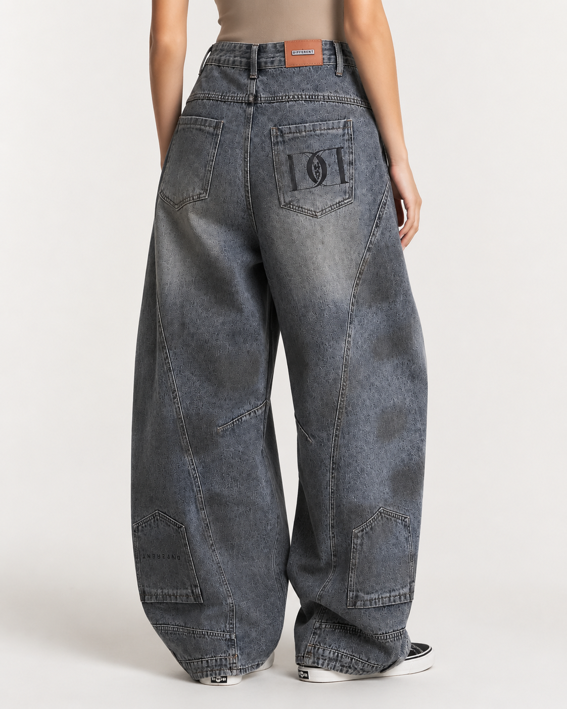 Pantalon Jean délavé Oversize Balloon