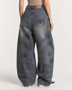 Pantalon Jean délavé Oversize Balloon