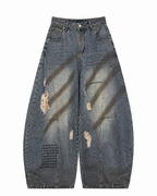Pantalon Jean délavé Oversize Balloon