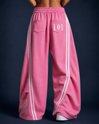 Pantalon De Jogging Oversize et unisexe à Bandes  Blanches