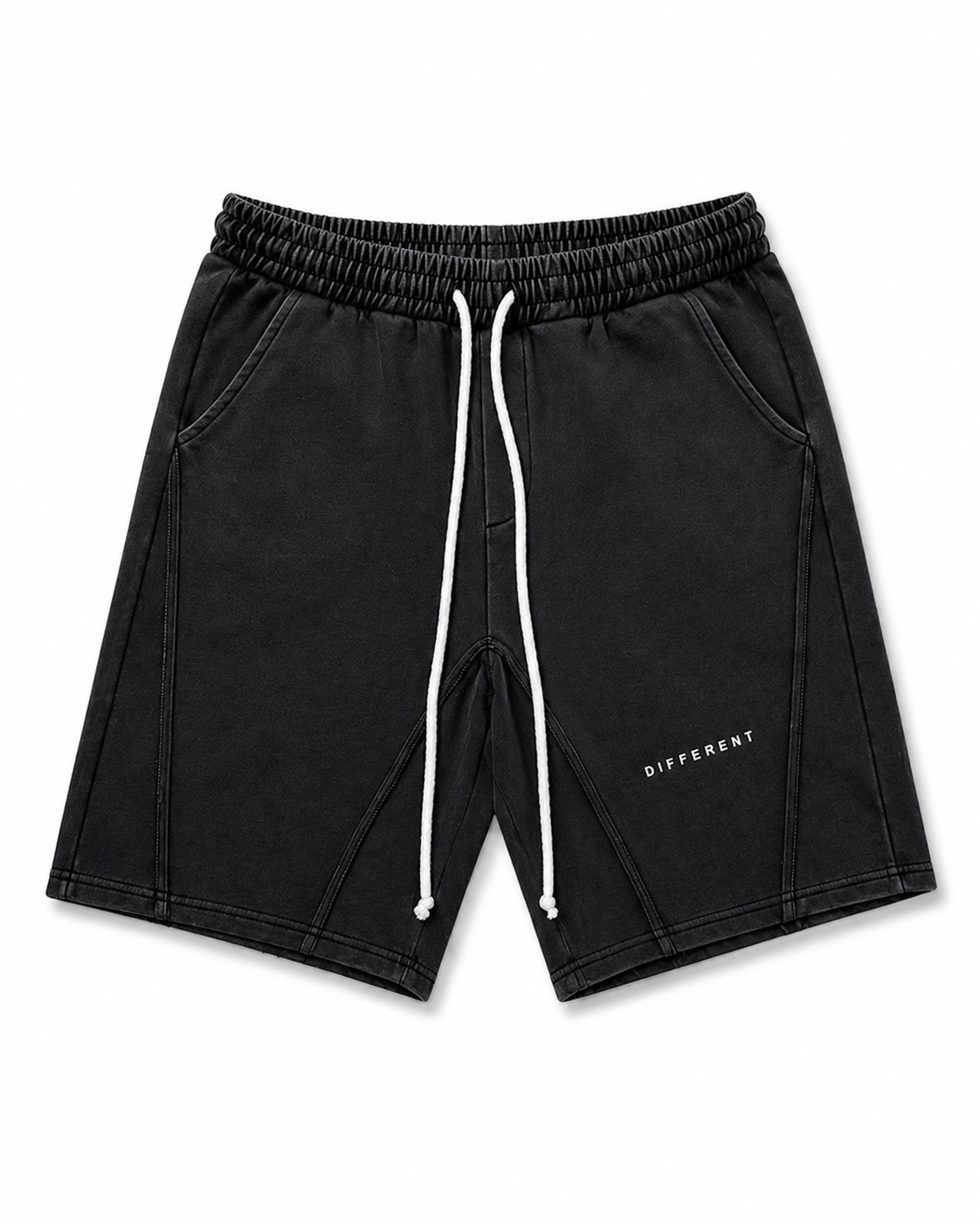 Short seul de face Short gris délavé oversize mode urbaine unisexe DIFFÉRENT officiel