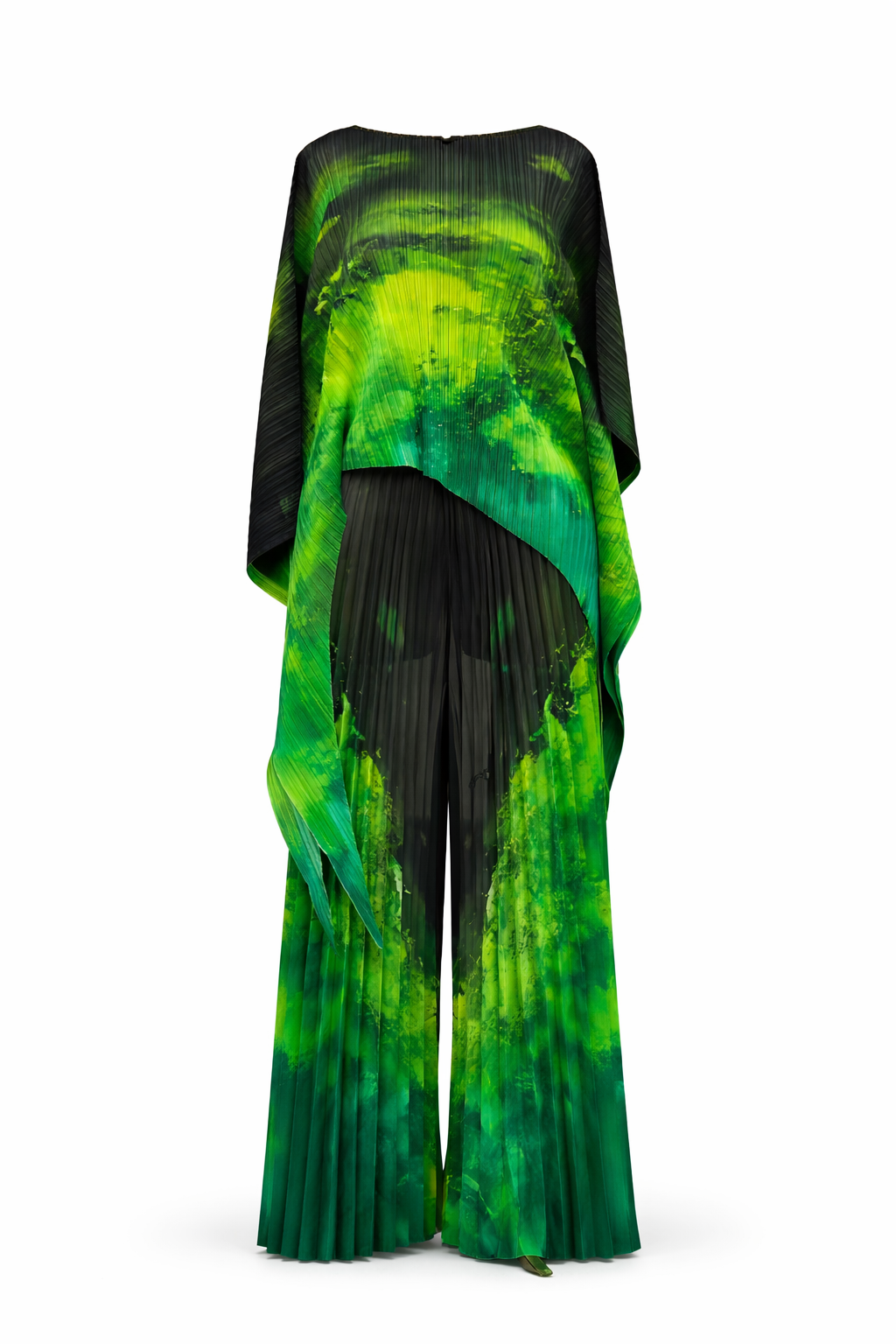 Ensemble plissé imprimé élégant - DIFFÉRENT