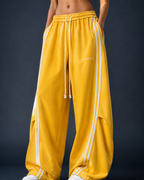 Pantalon De Jogging Oversize et unisexe à Bandes  Blanches