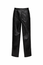 Pantalon en similicuir croco - DIFFÉRENT