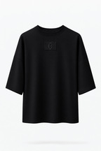 T-shirt dos noir flat lay studio poly oversize fond blanc édition limitée DIFFERENT officiel