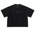 T-shirt seul de face T-shirt gris délavé oversize streetwear paris vêtement unisexe — DIFFERENT