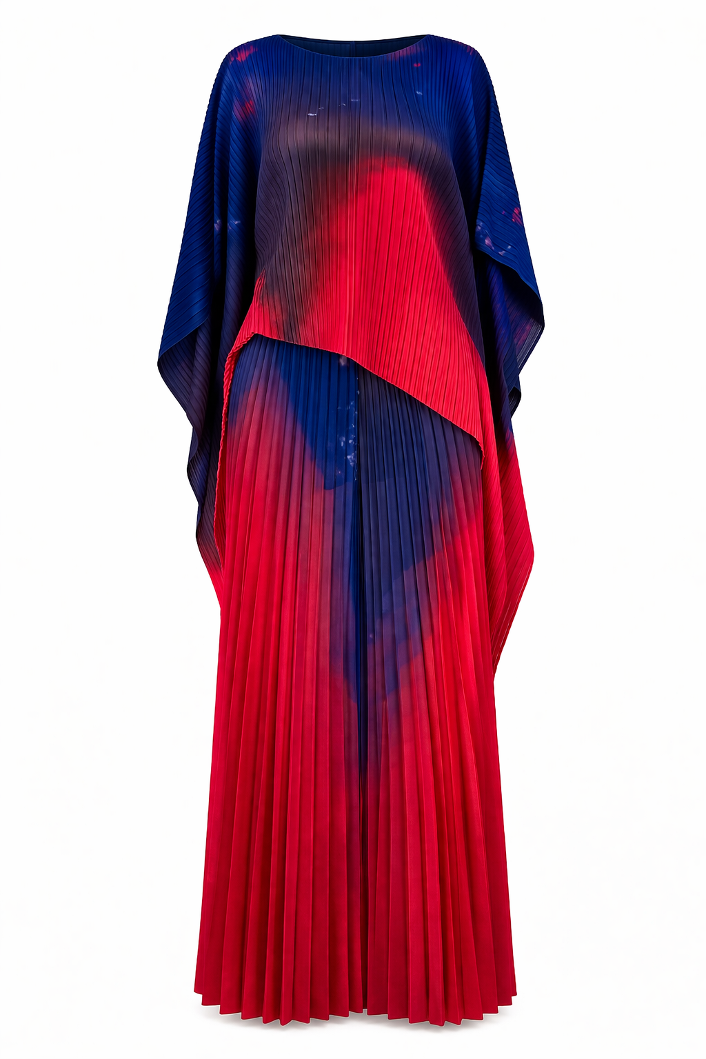 Ensemble plissé imprimé élégant - DIFFÉRENT