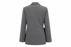 Flat lay dos studio Blazer cintré gris studio fond blanc édition limitée DIFFÉRENT