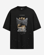 T-shirt face à plat avec inscription oversize "Victorious" streetwear paris — DIFFÉRENT officiel