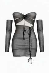 Robe en cotte de mailles et diamants - DIFFÉRENT