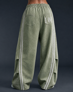 Pantalon De Jogging Oversize et unisexe à Bandes  Blanches