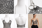 Photos détails Crop top mailles métalliques mode urbaine pièce unique paris — DIFFÉRENT
