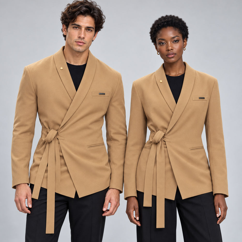 Rope-Tie Fitted Blazer – Unisex
