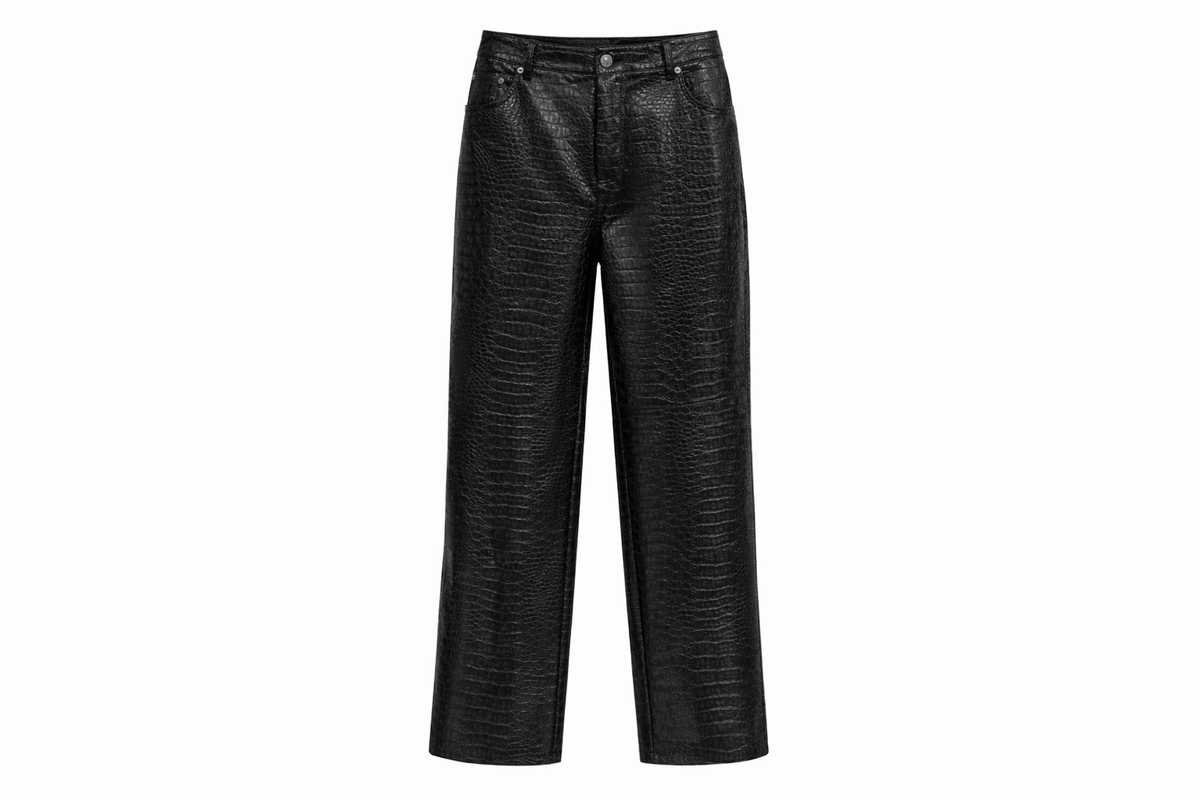 Pantalon en similicuir croco - DIFFÉRENT