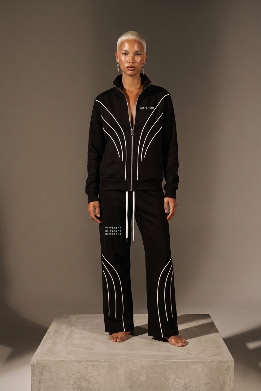 Look face ensemble complet Ensemble survêtement jogging unisexe streetwear paris — DIFFÉRENT officiel