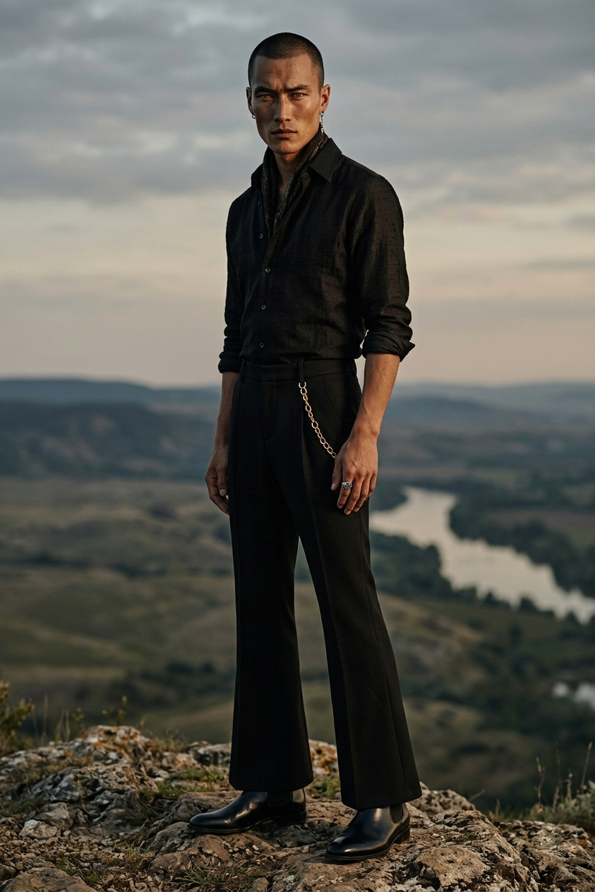 Pantalon évasé - DIFFÉRENT