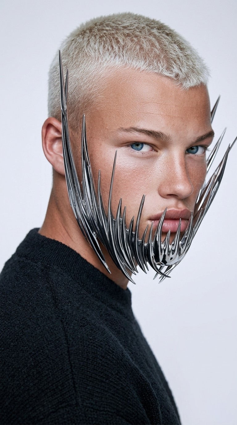 Masque facial en metal léger - DIFFÉRENT