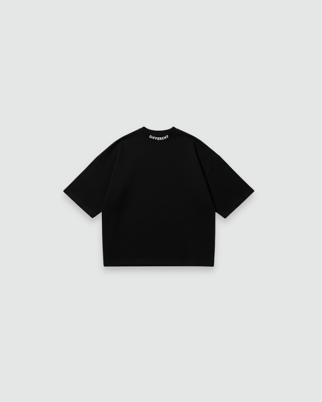 T-shirt Basic Brodé DIFFERENT Noir Oversize
