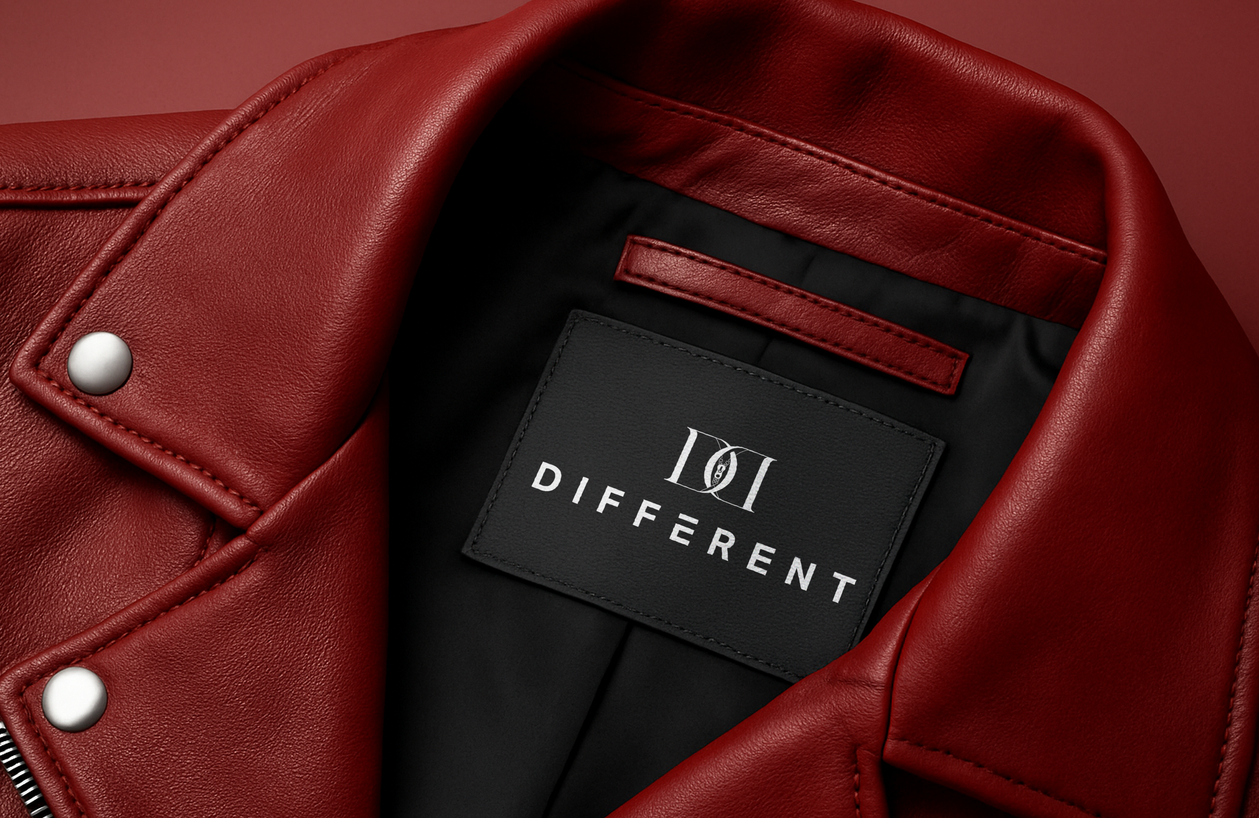 Veste cuir bordeau